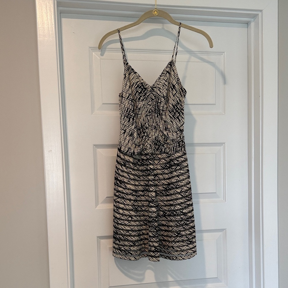 Black and White Strappy Dress